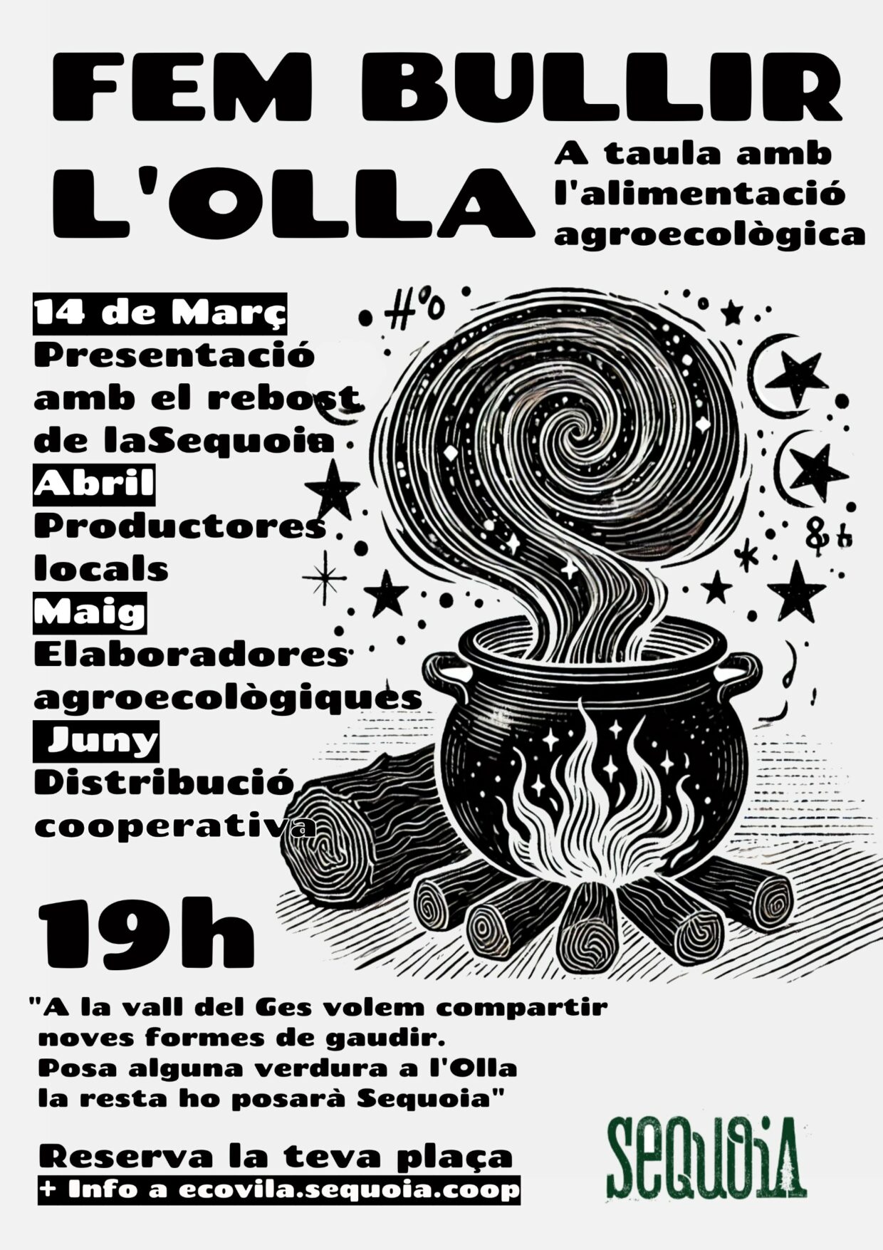 Cartell promocional per les sessions de "Fer Bullir l'Olla"